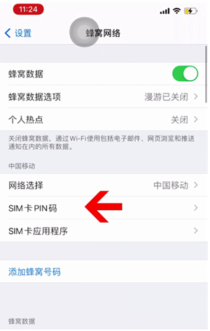 南宝镇苹果14维修网分享如何给iPhone14的SIM卡设置密码 